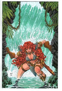 RED SONJA #22F (2019 DYNAMITE) - GRADE NM - LIMITED 1 FOR 10 VARIANT!