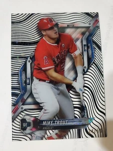 2018 Topps High Tek Black Orbit Diffractor Mike Trout Card #HT-MT #34/50 - Picture 1 of 5