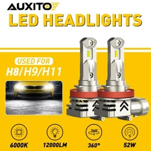 AUXITO H11 H8 LED Headlight Combo ZES Light High Low Beam Bulbs Bright White EAH - Picture 1 of 12