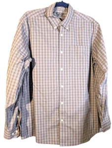 Eddie Bauer wrinkle free relaxed fit gray bpx M long sleeve button down shirt - Picture 1 of 6