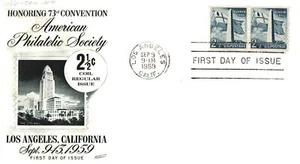 USA FDC - 1959 - 2 1/2c Regular Issue Coil Bunker Hill Scott#1056 Fleetwood Pair - Picture 1 of 1
