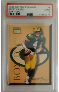 1999 Skybox Premium Brett Favre BOX TOPS #8BT graded PSA 9 card POP 1 - Picture 1 of 2