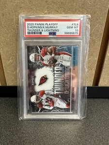 2020 Panini Playoff Thunder and Lightning Kyler Murray DeAndre Hopkins PSA 10 - Foto 1 di 2