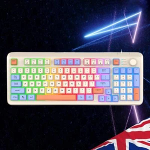 Mechanical Keyboard 94 Keys K82 Gaming Keyboard RGB Light for PC Tablet Desktop - Picture 1 of 21