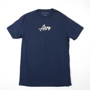Aeropostale Men's Aero Graphic Tee Men's Size Large Blue Short Sleeve - Picture 1 of 4
