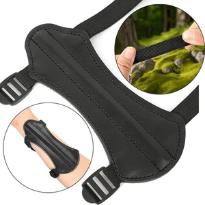 Archery Protective Gear Cow Leather Arm Guard Teenagers Outdoor Shooting Target - Picture 1 of 8