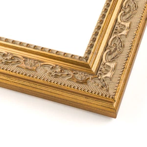 12x16 Antique Gold Wood Frame with UV Acrylic and Acid Free Foam Board - Picture 1 of 4