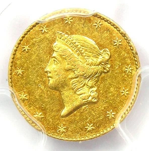 1849 Liberty Gold Dollar G$1 Coin - Certified PCGS AU Details - Rare Gold Coin - Picture 1 of 6