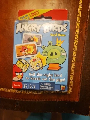 ANGRY BIRDS Card Game New In Box. UNO Mattel 2-5 Players 2011 Fast Shipping! VTG - Image 1 of 2