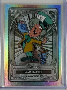 Mad Hatter 2025 NYCC Topps Disney Mint Base Refractor #63 - Picture 1 of 2