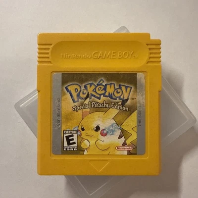 Pokemon Versión Amarilla (Game Boy) Auténtico con Batería Nueva y Estuche con Cubierta Foto 1 de 4