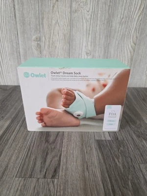 Owlet Dream Sock - Smart Baby Monitor - Foot Sensor to Track Heartbeat - MINT Gr - Image 1 of 4