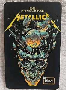 Metailica: 2025 M72 World Tour Fan Card Peel Scan Card In Kind Collectible - Picture 1 of 2