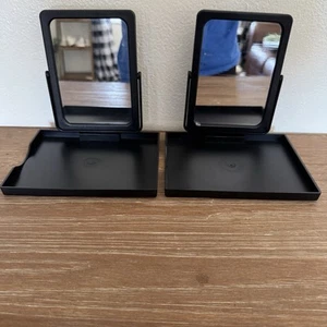 2 Mary Kay Folding Travel Makeup Mirror & Tray Stand Ladies Women Cosmetic - Picture 1 of 6