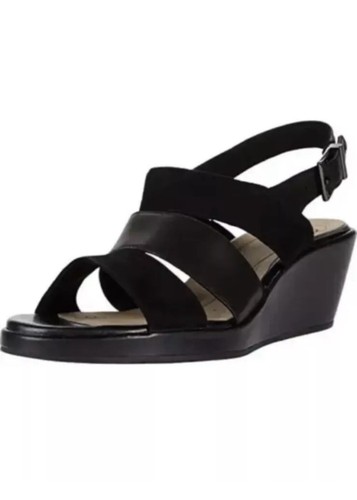 Clarks UN PLAZA GO donna nero combi pelle scamosciata taglia UK 5 D 38