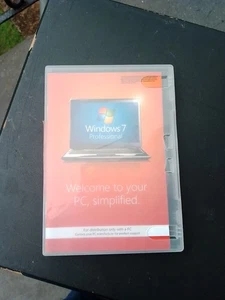 Original Windows 7 Professional disk only Not A Licence - Afbeelding 1 van 7