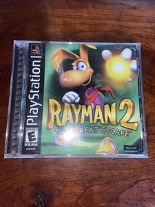 Rayman 2: The Great Escape Sony PlayStation PS1 Videospiel Black Label Reg Card - Bild 1 von 4