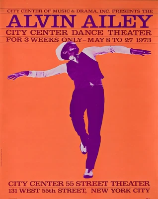 Póster de teatro de danza Alvin Ailey arte de pared de actuación - 12X16/16X20/18X24/24X36 Foto 1 de 4