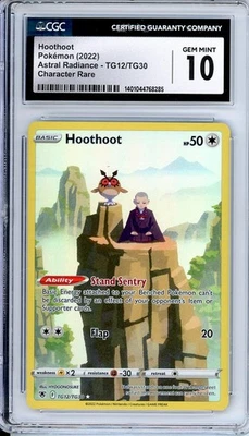 2022 Pokemon Hoothoot TG12 CGC 10 - Image 1 of 2