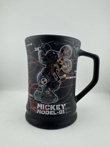 Disney Parks Mickey Mouse Model 01 Mechanical Kingdom Coffee Mug Cup Black - Picture 1 of 5