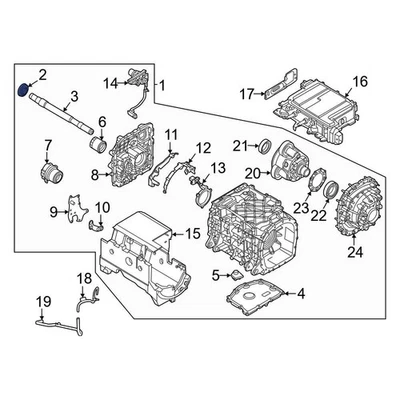 For Ford Escape 2020-2024 Ford JM5Z1S177A Outer Drive Motor Seal - Image 1 of 3