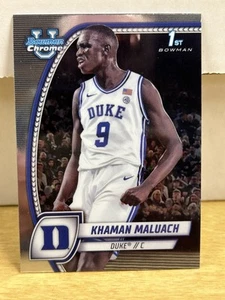 2024-25 Bowman U Chrome 1st Khaman Maluach No. 46 Duke Blue Devils - Picture 1 of 2
