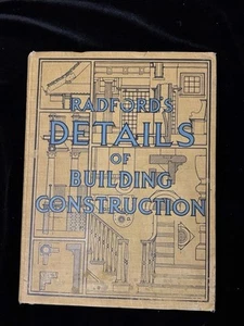 Antique Radford’s Details Of Building Construction-1911-Hardcover - Picture 1 of 16