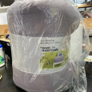 Room Essentials Faux Shearling Sherpa Microfiber Comforter Twin/ Twin XL Purple  - Picture 1 of 1