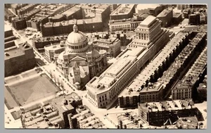 Aerial View First Church of Christ Scientist Boston Mass UDB c1901 RPPC Postcard - Imagen 1 de 2