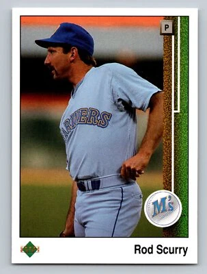 Rod Scurry 1989 Upper Deck #208 Seattle Mariners Baseball Card - Image 1 of 2