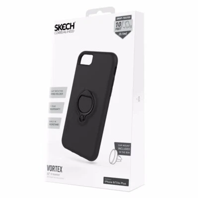 Funda Skech Vortex para iPhone 8 7 6S Plus con montaje en coche SK39-VTX-BLK - Negra Foto 1 de 4