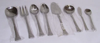 Juego de 8 piezas para servir antiguas con cuentas de plata Towle Plaversmiths nuevas Foto 1 de 4