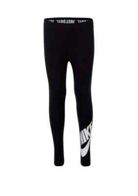 NUEVO Nike Niñas Jóvenes Leggings Esenciales Dri Fit Talla 4 Negro con Pantalones Blancos Nuevo con Etiquetas Foto 1 de 2