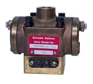 Schrader Bellows Solenoid Valve Model B962200140-1260, AA8, 12/60, Made in USA - Picture 1 of 9