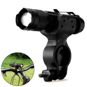 Universal Bike Bicycle LED Light Flashlight Torch Lamp Mount Clamp Stand Holder - Picture 1 of 10