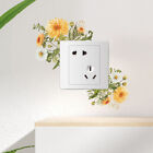 Fresh Little Wild Chrysanthemum Switch Stickers Self-Adhesive Home Decoration