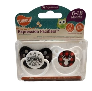 Ulubulu Expression Pacifiers Orthodontic 6-18M BPA Free New - Picture 1 of 2