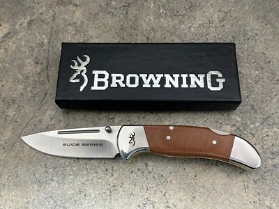 Cuchillo Plegable Serie Browning Guide 3220453 14C28N Hoja Acero Foto 1 de 3