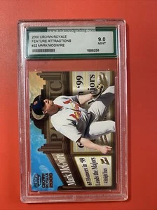 Crown Royale 2000 características atracciones Mark McGwire AGS 9 como nuevo #22 St Louis - Imagen 1 de 2
