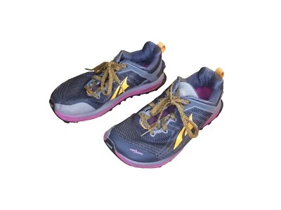 Altra TIMP 1.5 Women's Size 7 Grey Orange Plum Trail Running Shoes ALW1957F253 - Image 1 of 4