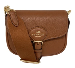 Coach Amelia Small Saddle Bag Leder Umhängetasche CP001 hellbraun gebraucht - Bild 1 von 7