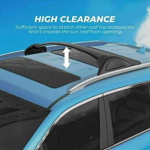 4Pcs Fits for 2014-2021 Acura MDX Roof Side Rail Rack Cross Bars Crossbars Cargo - Bild 1 von 11
