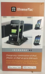 XTREME MAC INCHARGE X2 10W DUAL CHARGING DOCK FOR IPAD,IPOD AND IPHONE NEW - Zdjęcie 1 z 2