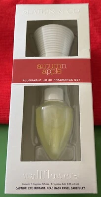 Slatkin Wallflowers AUTUMN APPLE Pluggable Home Fragrance Set NIB HTF RARE - Image 1 of 3