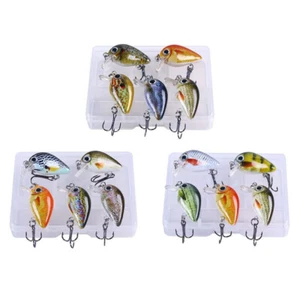 5 Stück Angelzubehör Zocker Box Set Köder Angeln Kunstköder Mini Wobbler Forelle - Bild 1 von 20