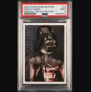 2022 Topps Star Wars Masterwork Darth Vader Trilogy Poster PSA 9 MINT POP1 #24 - Picture 1 of 2
