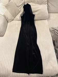 Neu mit Etikett schwarz Ralph Lauren Polyester Maxikleid Damengröße M Medium $ 110 - Bild 1 von 5
