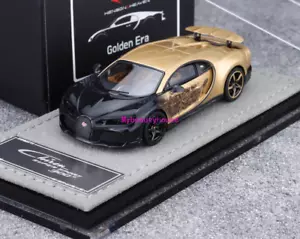 Modellino auto in resina pressofusa HH 1:64 nero oro Chiron Super Sports - Foto 1 di 10