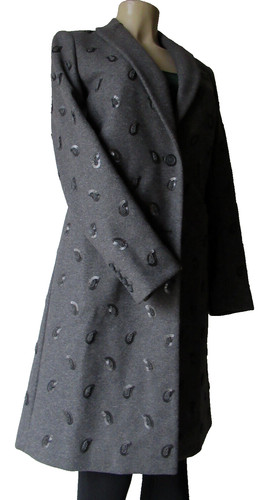 CAPPOTTO DONNA LANA MICHAEL MICHAEL KORS TG:2 PAISLEY RICAMATO C.DERBY PREZZO AL PUBBLICO CONSIGLIATO $695