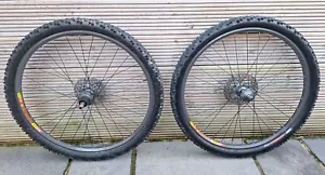 VGC Retro XC Disc Wheelset Giant hubs Mavic X317 CD Grey Rims 26" with discs - Picture 1 of 10